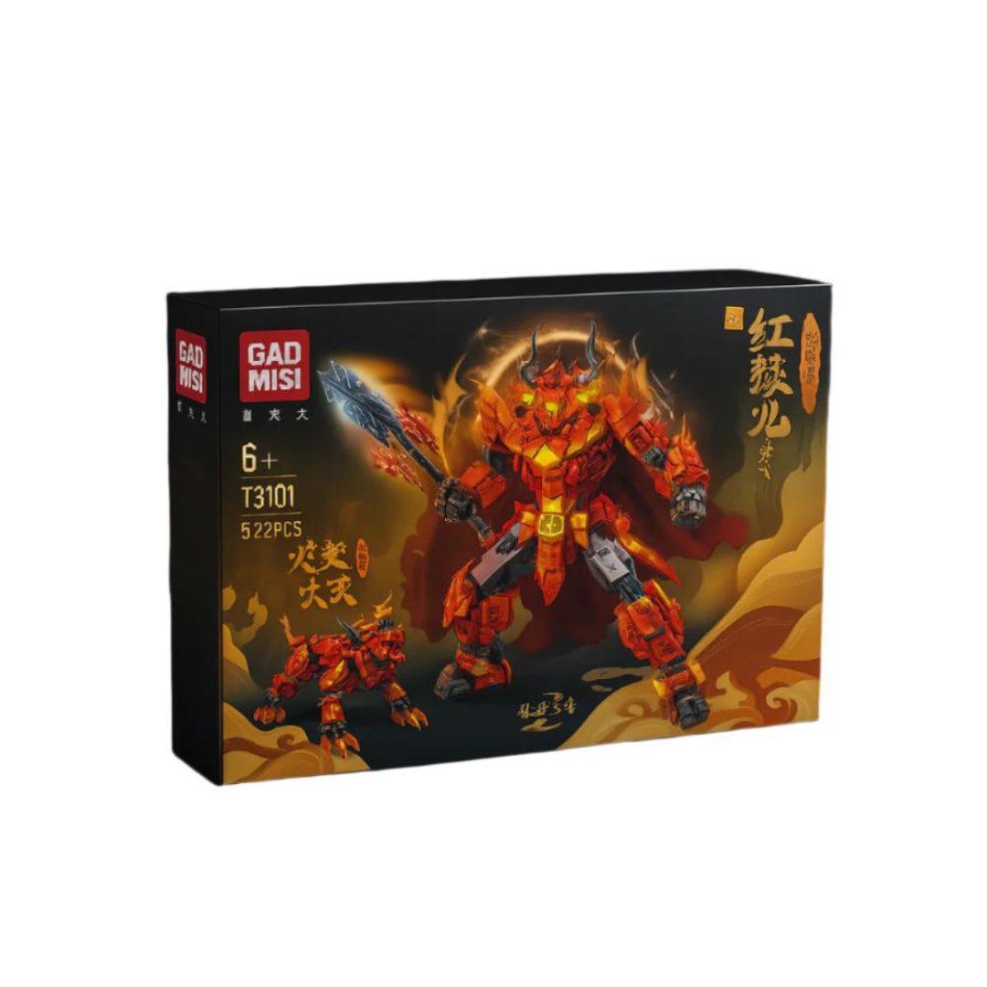 GAO MISI – Fire Mecha Transformation Building Set