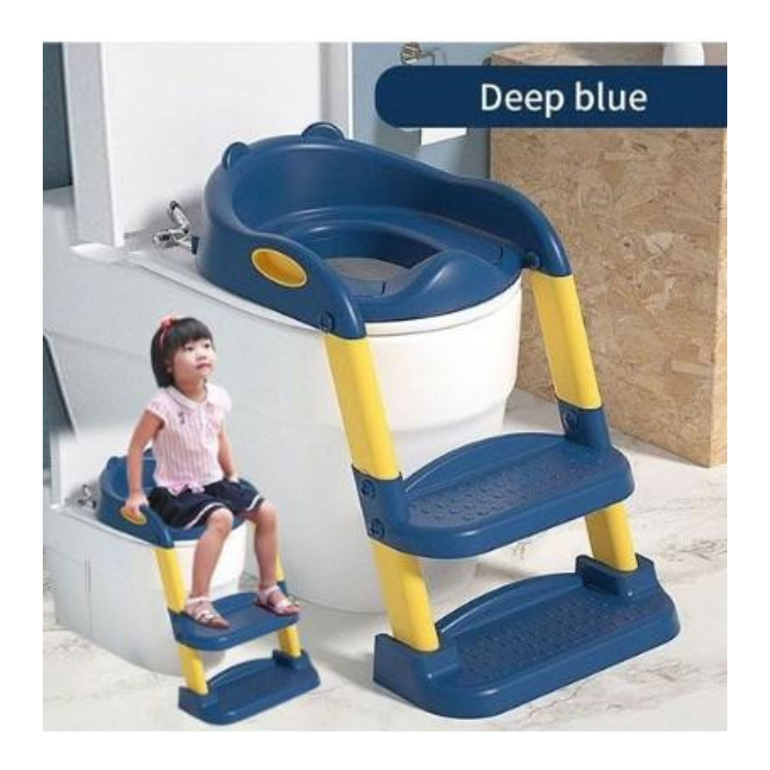 مقعد التدريب على مرحاض الأطفال مع سلم خطوة