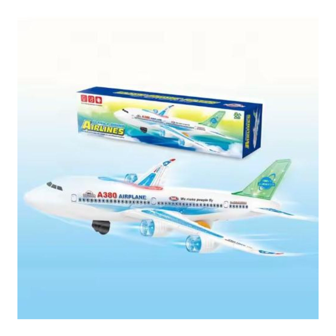 A380 Airlines Flash & Sound Toy Airplane
