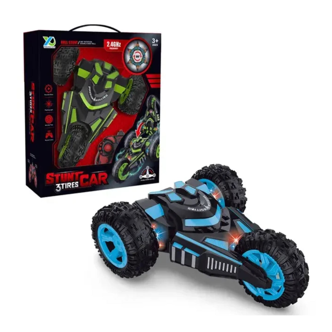 Stunt 3 Tires Car – Remote Control 2.4GHz Off-Road Flip Vehicle