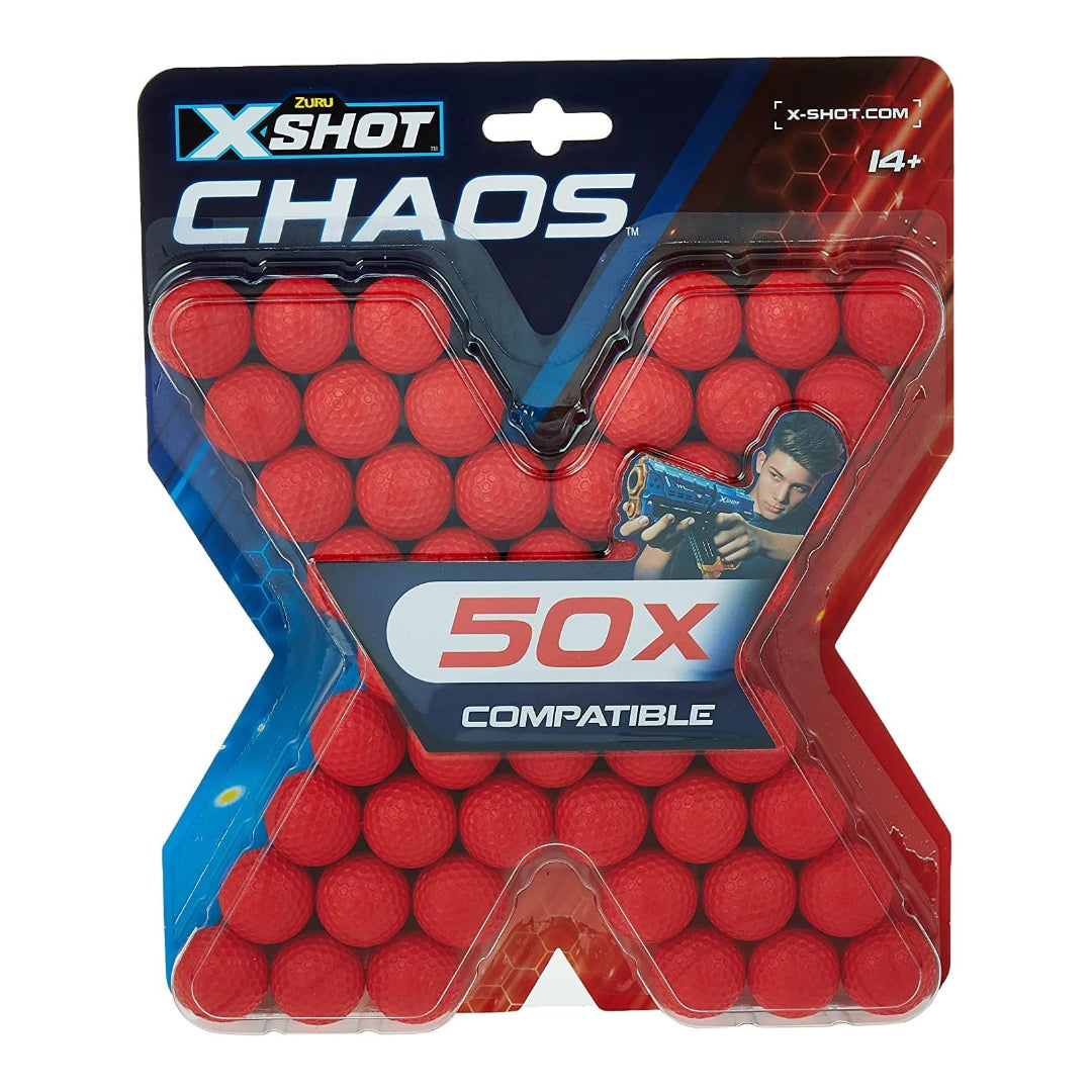 X-Shot Chaos 50 dart balls recl