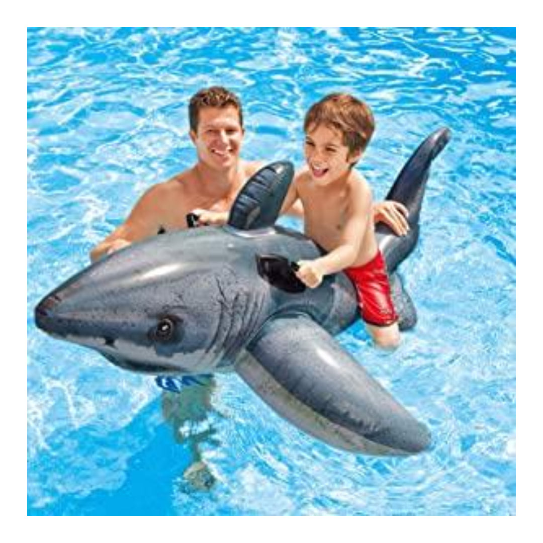 Intex Great White Shark Ride‑On Inflatable Pool Float