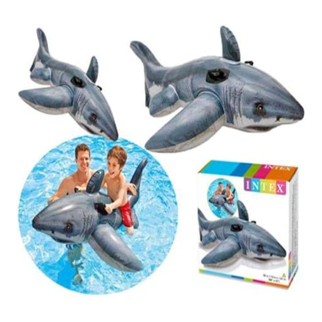 Intex Great White Shark Ride‑On Inflatable Pool Float