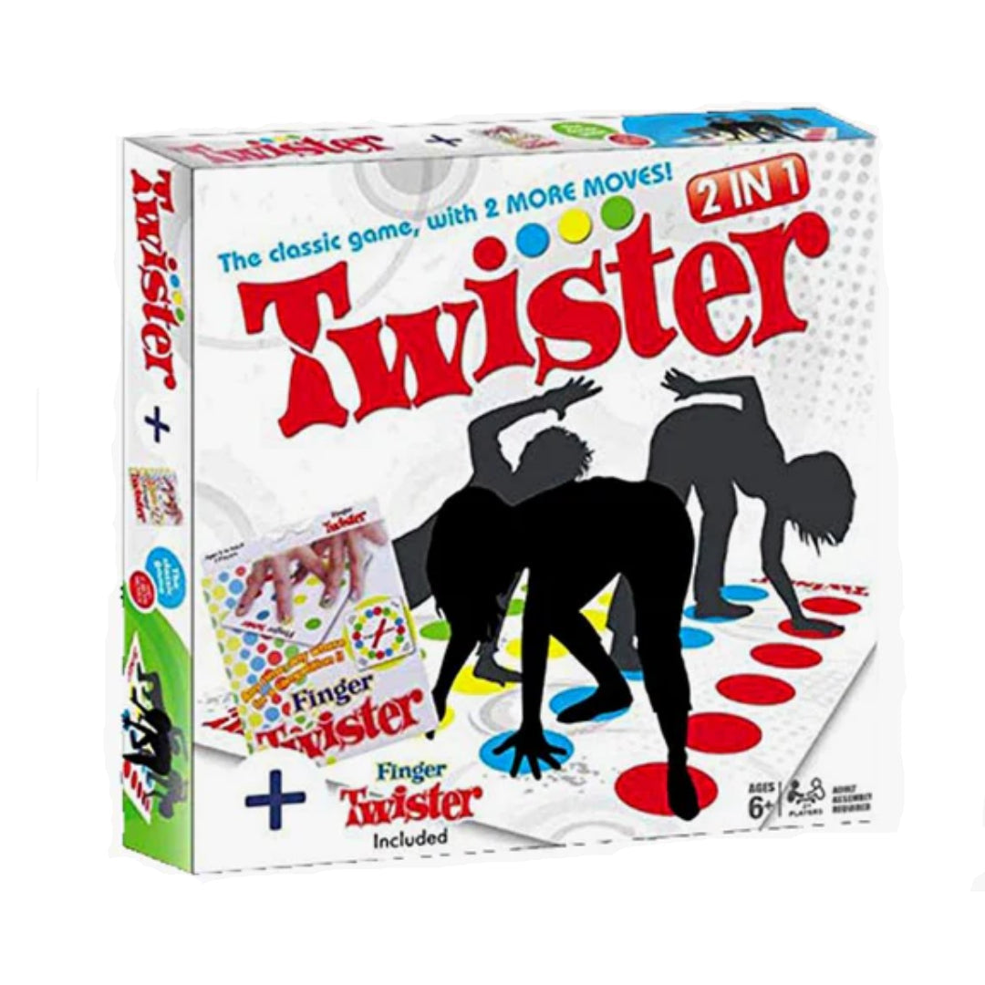 Twister 2-in-1 Game (Classic + Finger Twister)