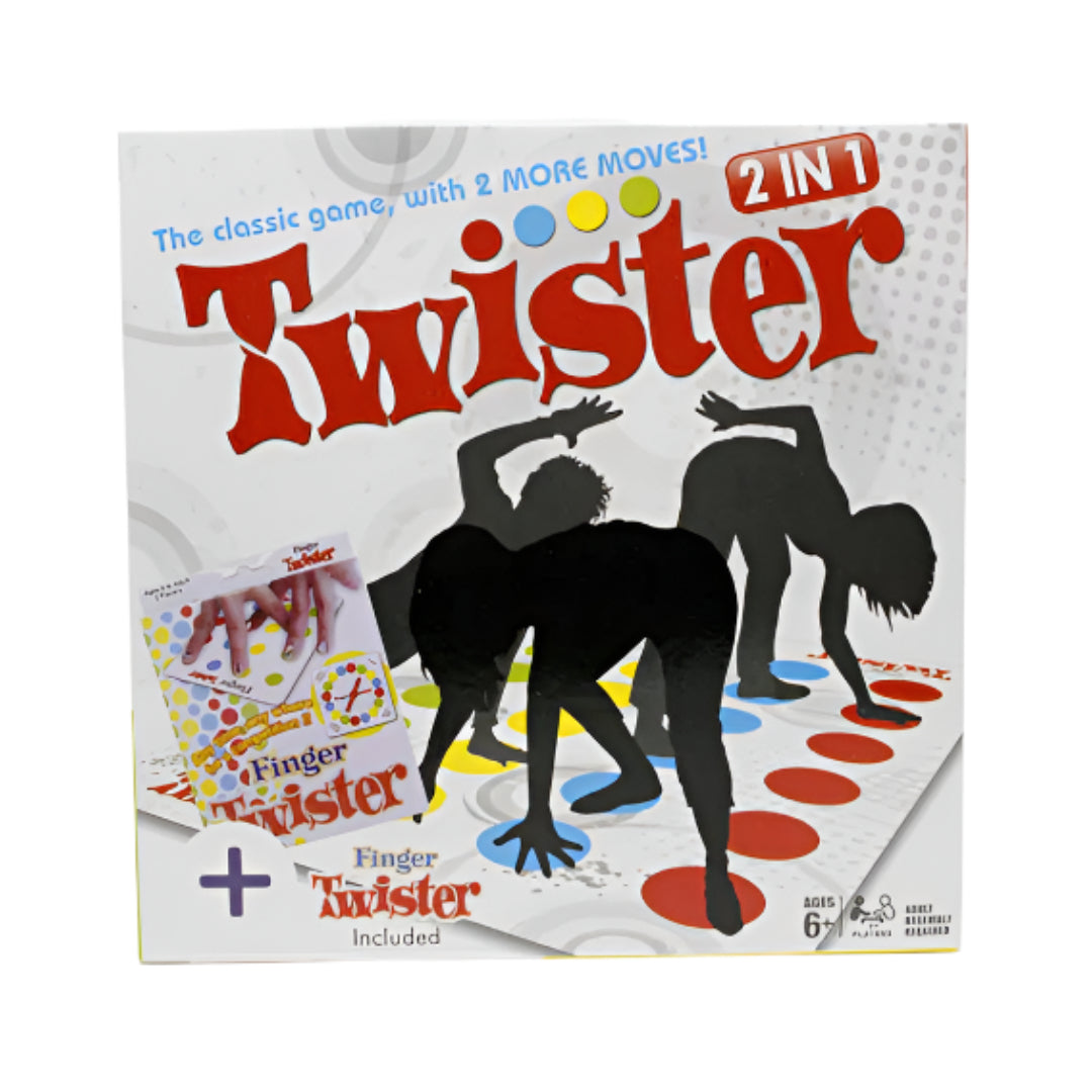 Twister 2-in-1 Game (Classic + Finger Twister)