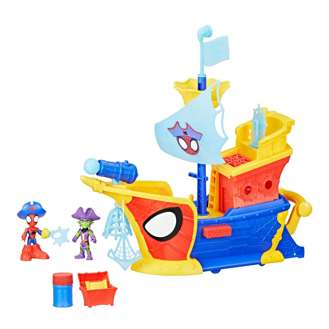 Spidey وأصدقاؤه المذهلين Marvel Wibs Webs Webs Ahoy Bubble Pirate Ship