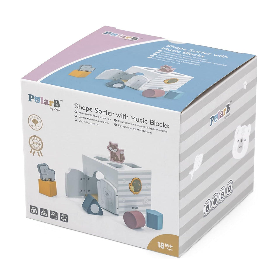 Viga PolarB Shape Sorter with Music Blocks