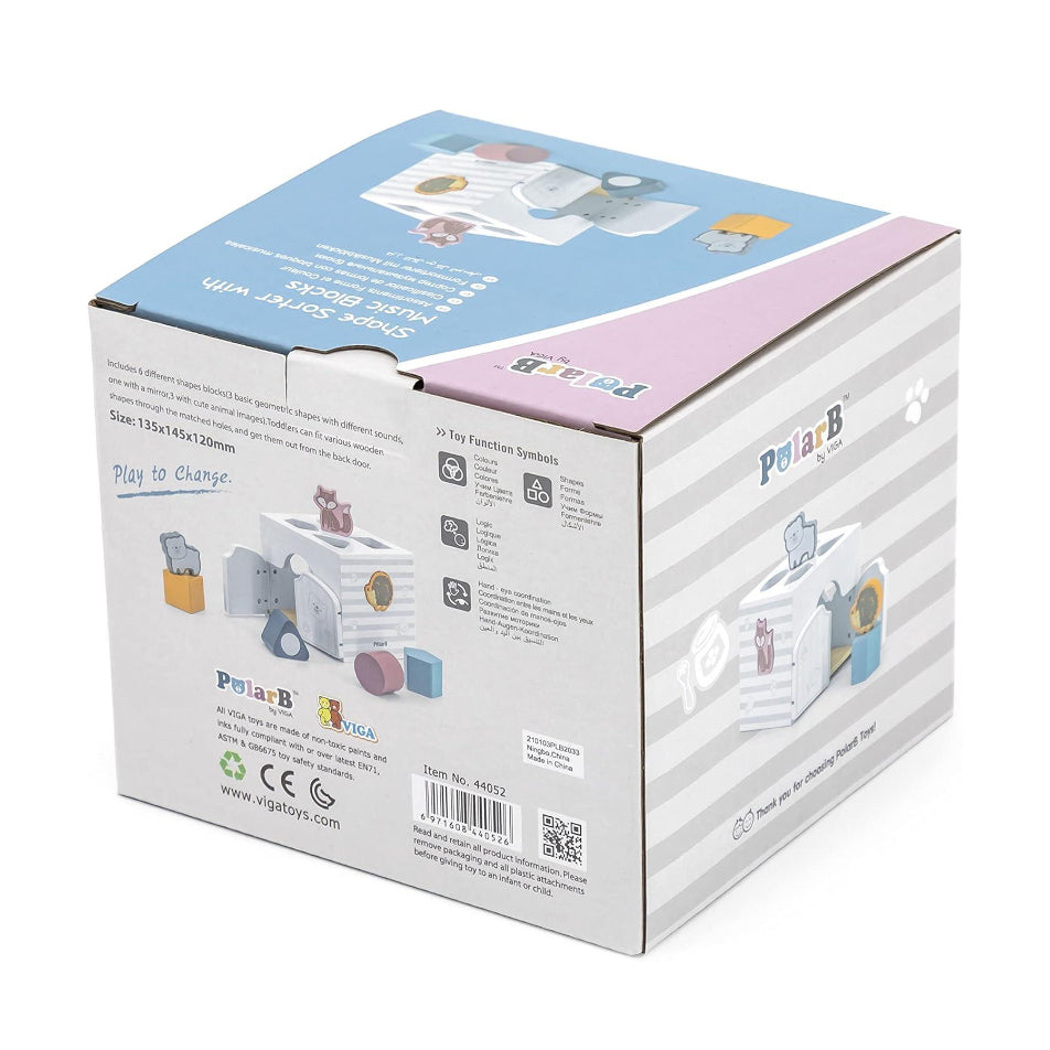 Viga PolarB Shape Sorter with Music Blocks