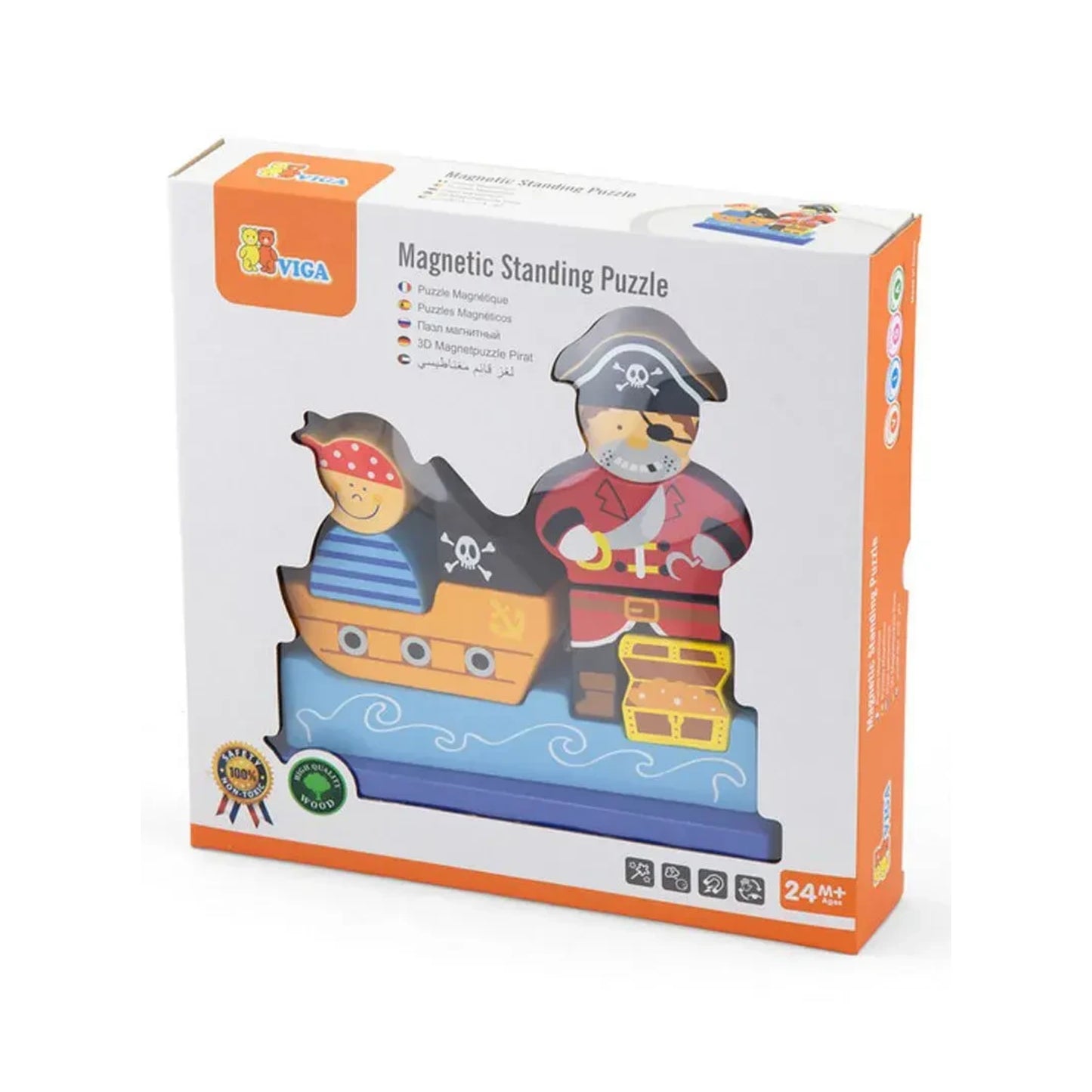 Viga Magnetic Standing Puzzle - Pirate