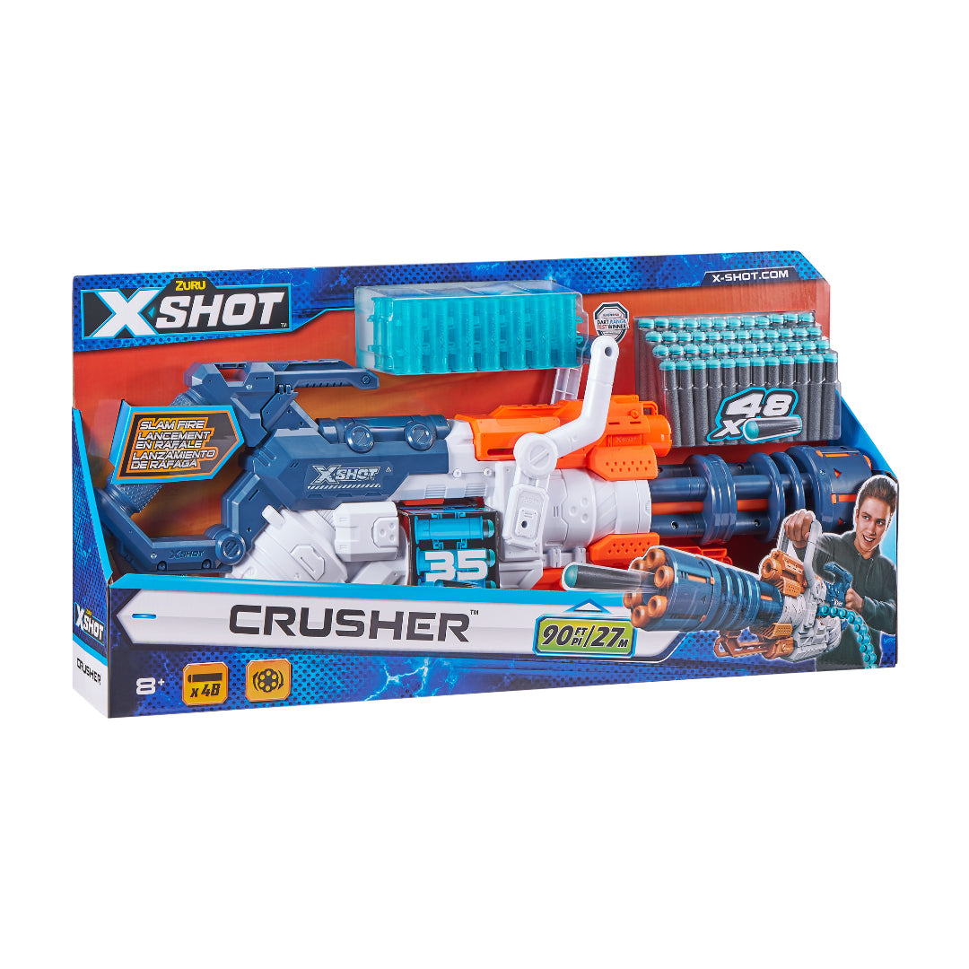 Zuru X-Shot Excel Crusher With 48 Darts And Dart Belt