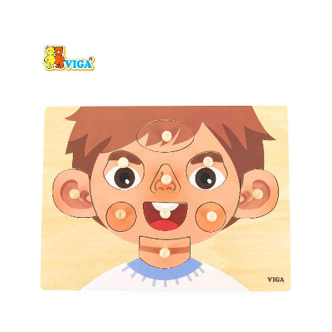 Face Parts Puzzle-Boy