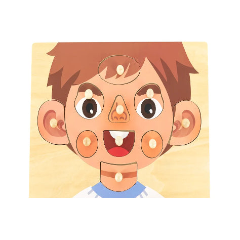 Face Parts Puzzle-Boy