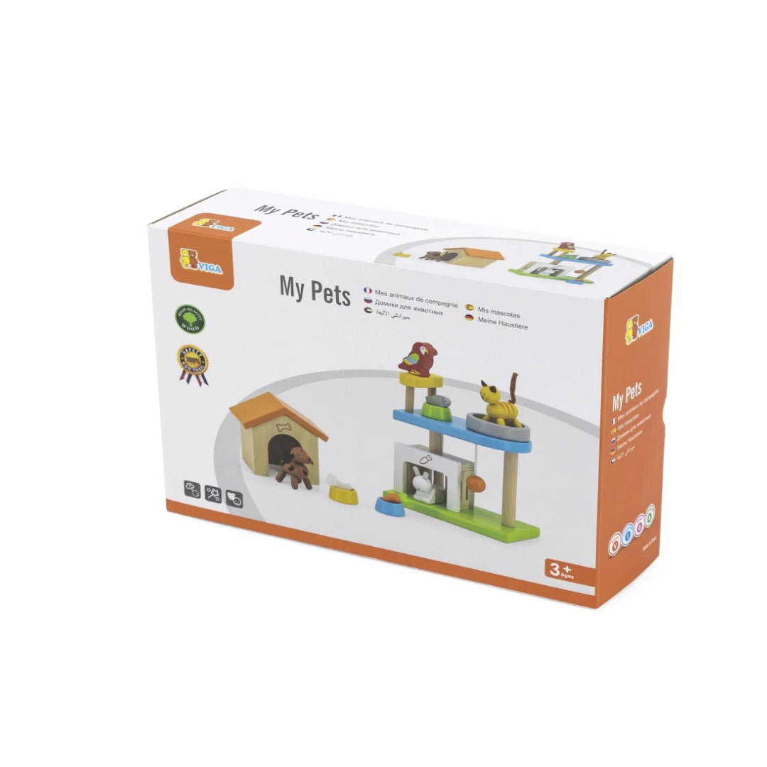 My Pets Playset – Dog, Cat, Rabbit and Parrot