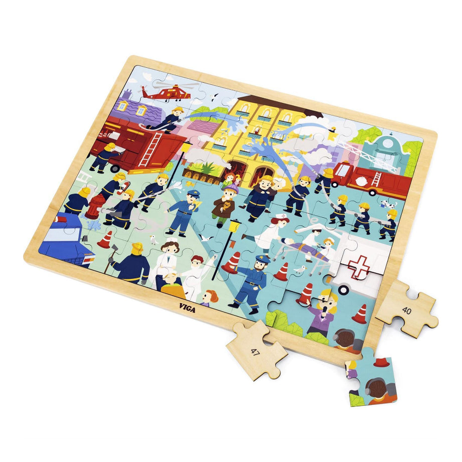 Wooden 48 Pcs Puzzle - Fire Fighting