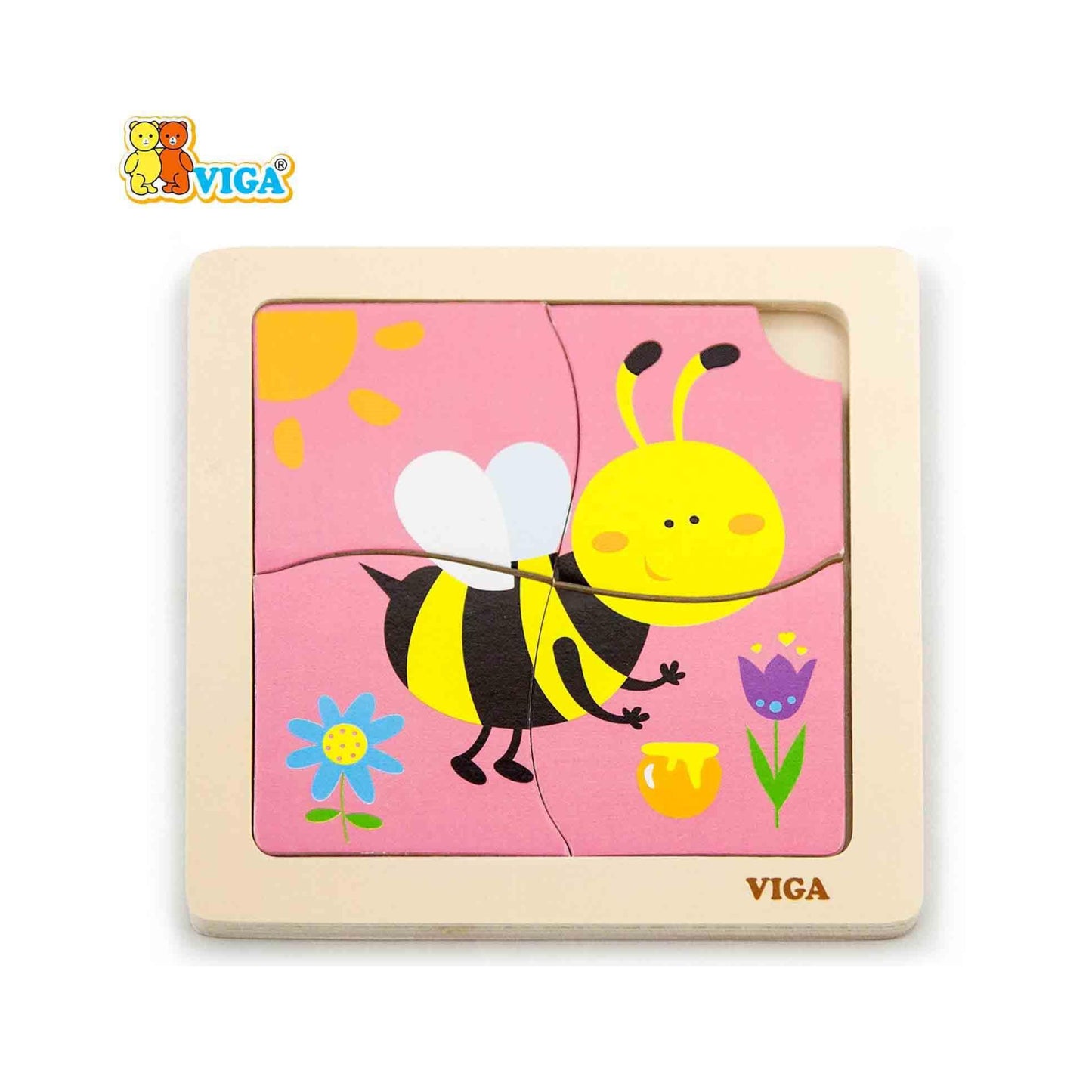 Handy Flat Puzzle - Bee