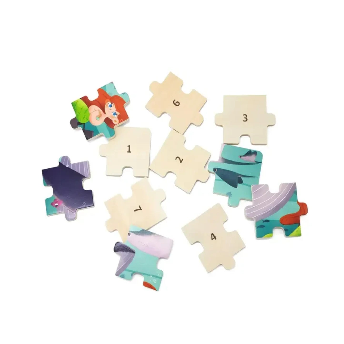 24-Piece Wooden Jigsaw Puzzle - Sea Secret