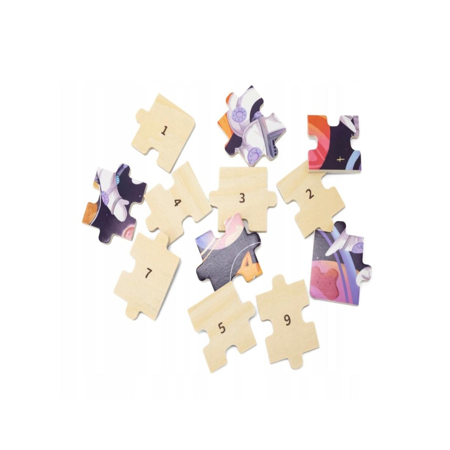 24-Piece Wooden Jigsaw Puzzle - Space Adventure