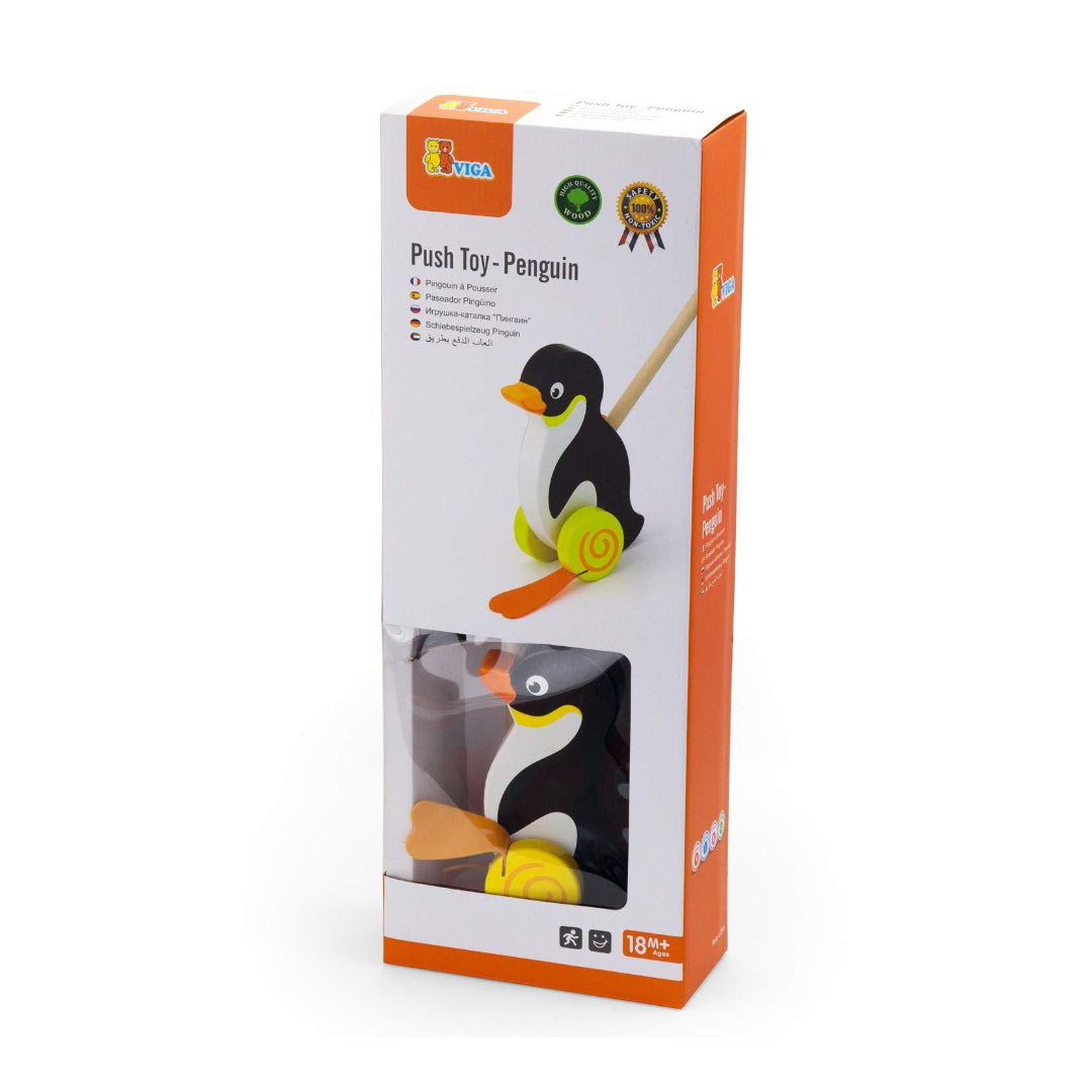 Viga Push Toy Penguin