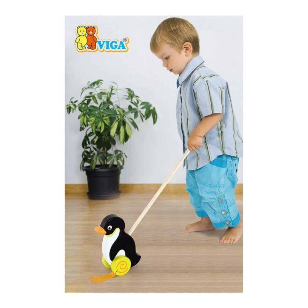 Viga Push Toy Penguin