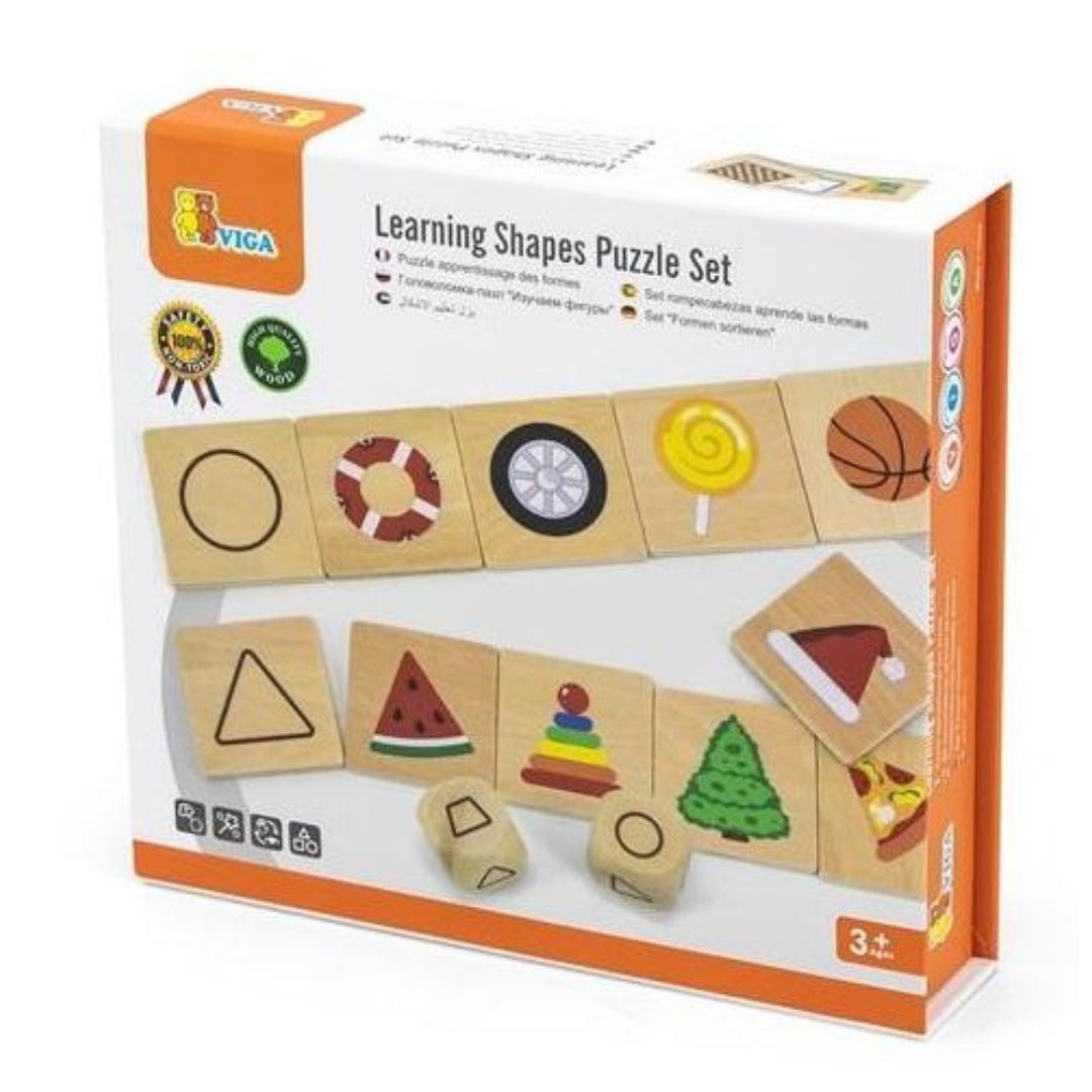 Viga Learning Shape Puzzle Set