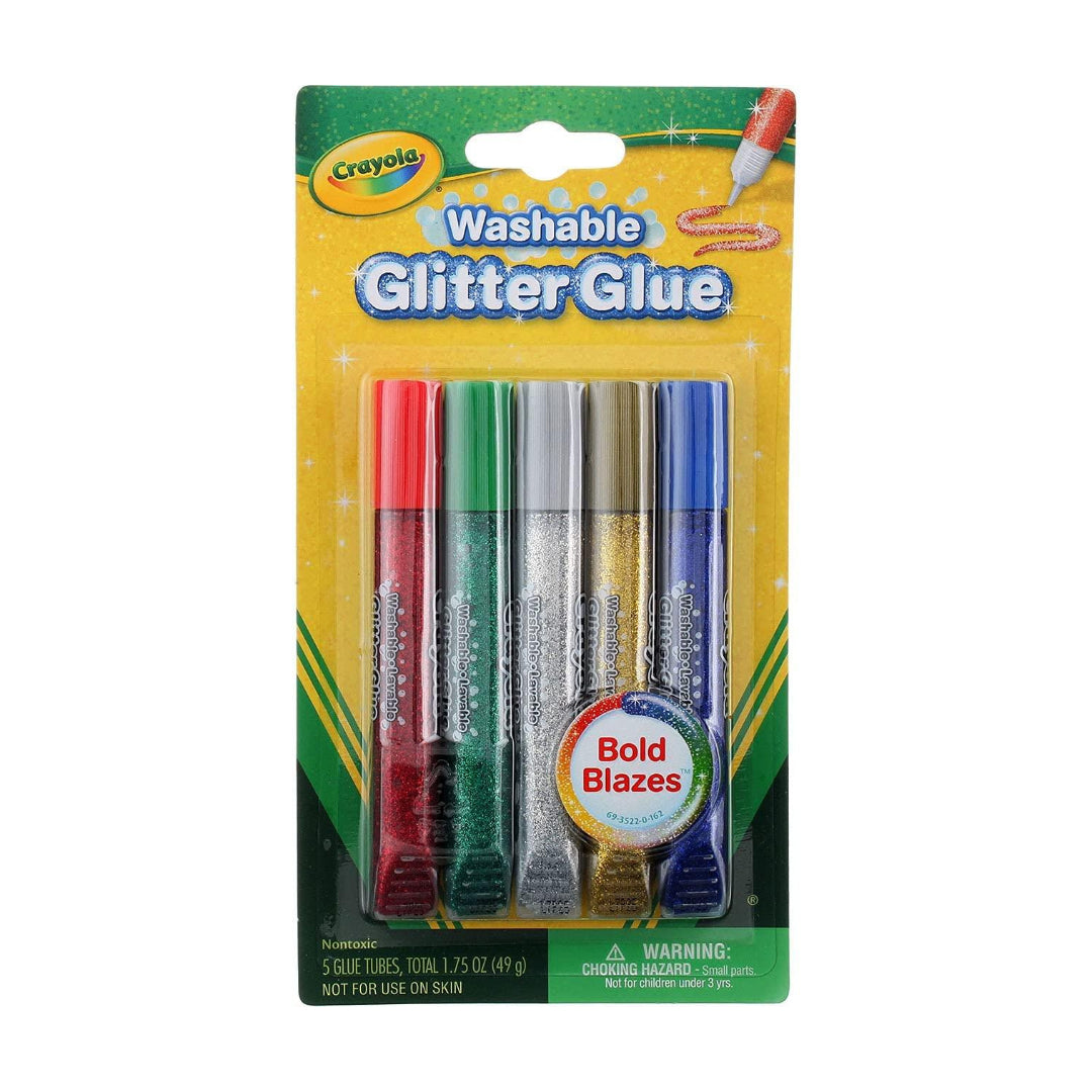 Crayola Washable Glitter Glue Blazes 5 Count