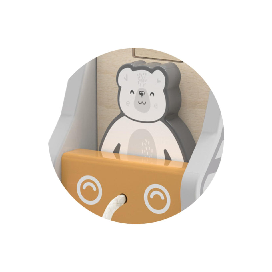 Viga Pull-Along Shape Sorting Truck with number