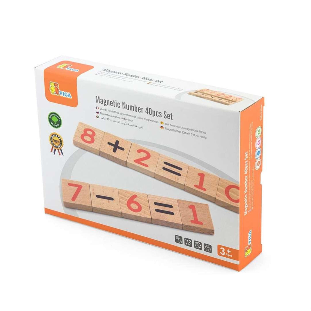 Viga - Magnetic Number 40pcs Set