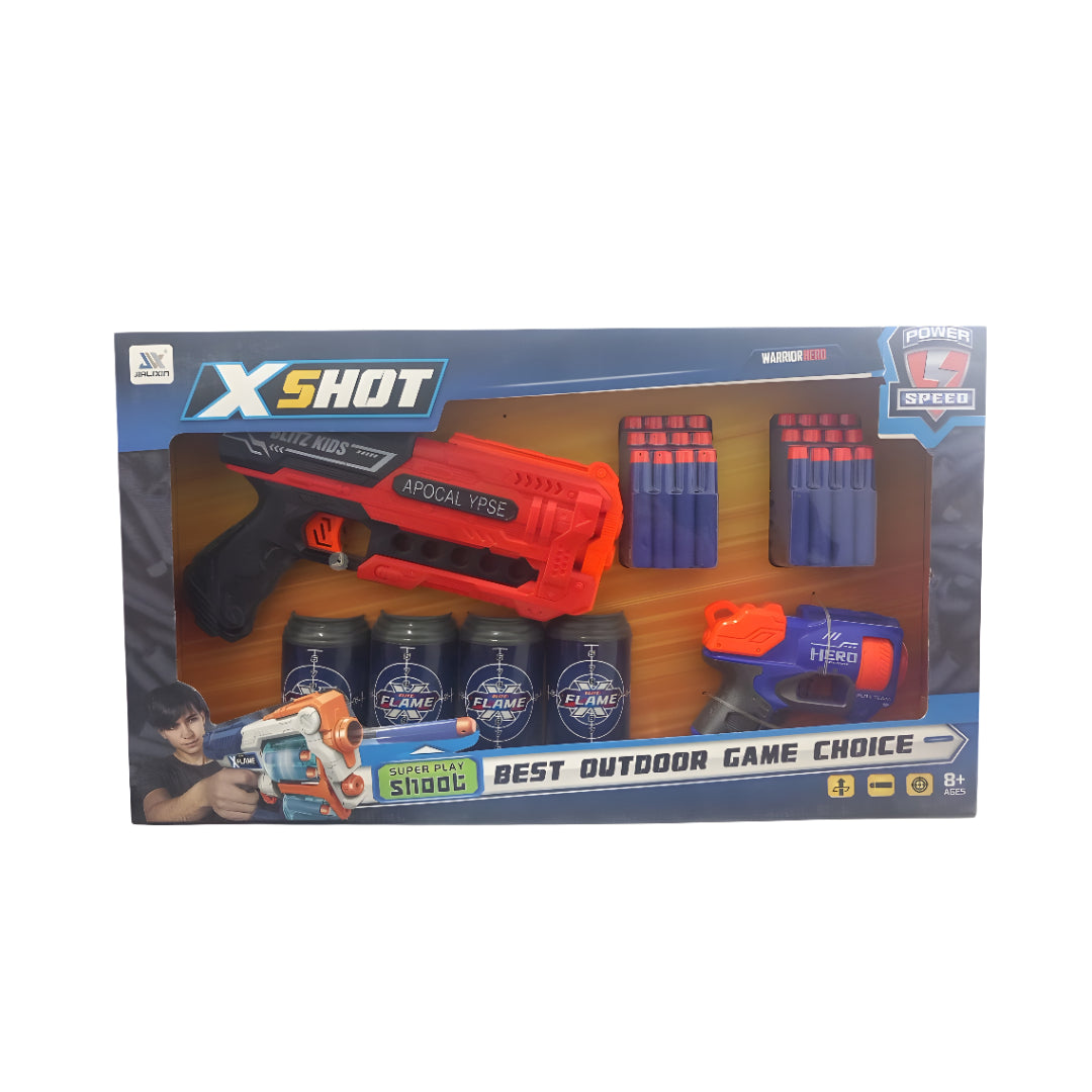 Toy Soft Bullet Gun Shooting Foam Window Box