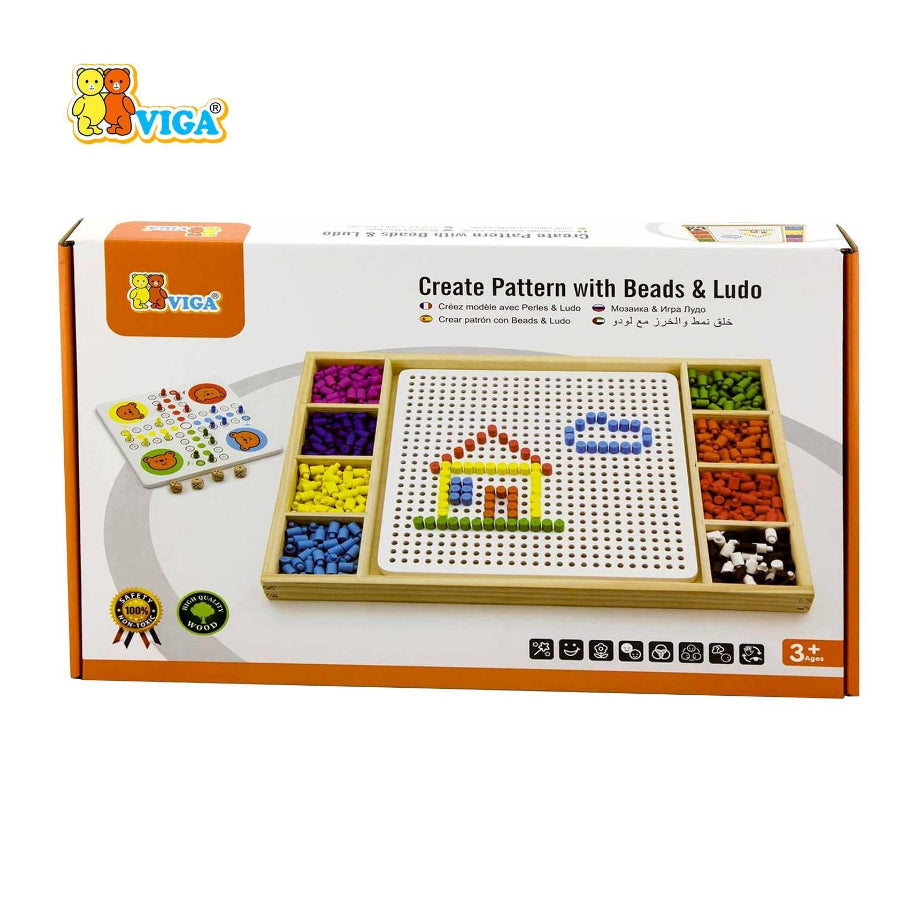Create Pattern with Beads & Ludo