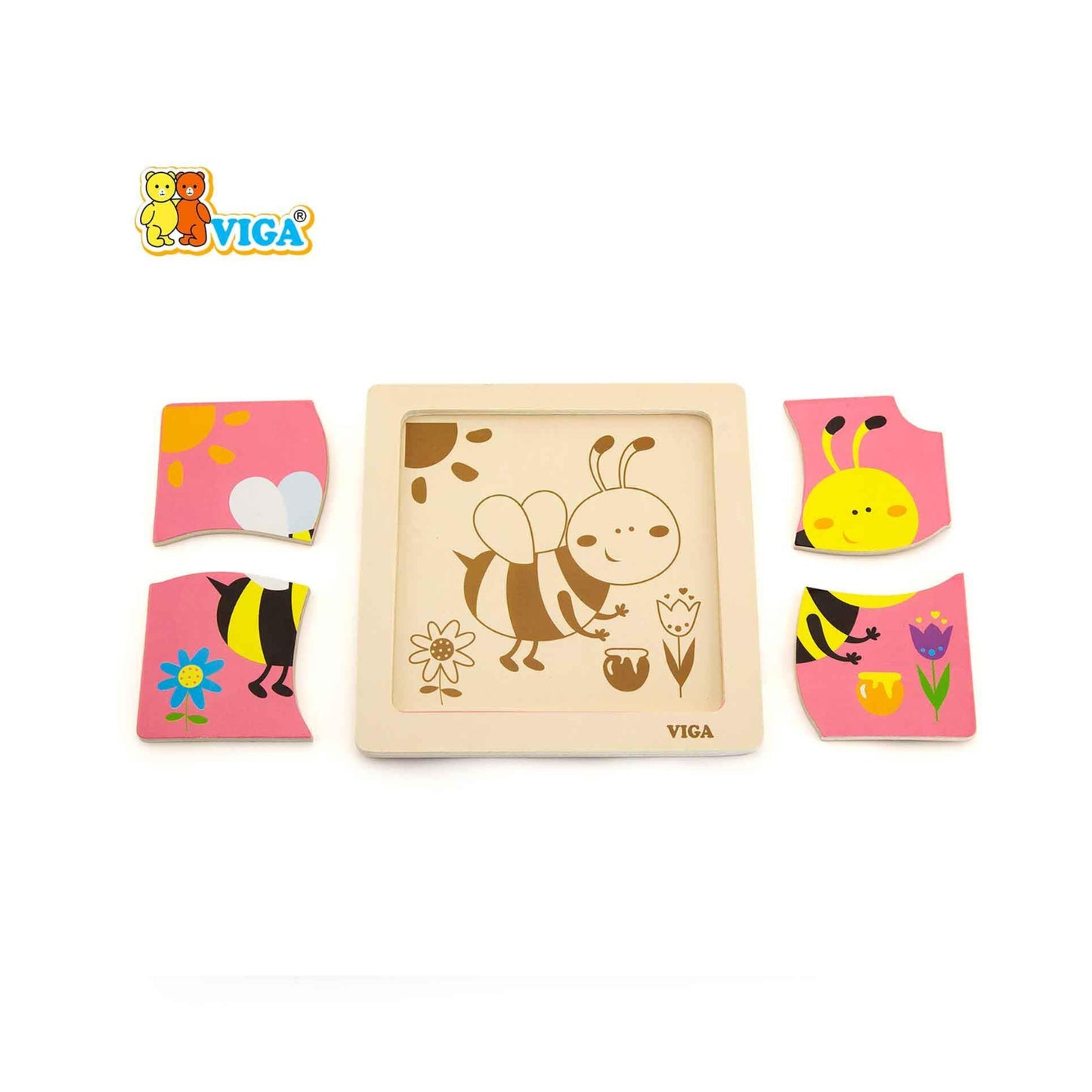 Handy Flat Puzzle - Bee