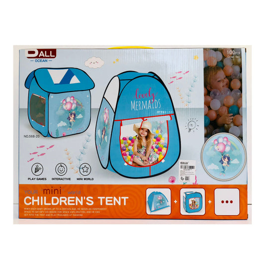 Lovely Mermaids Children’s Tent with Ocean Balls