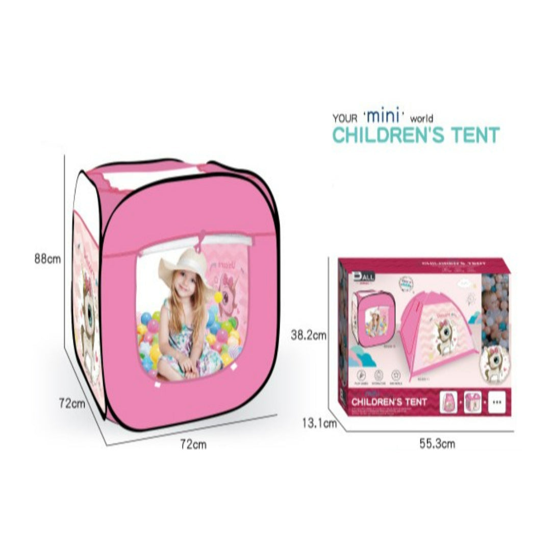 Born to Be Unicorn Mini Children’s Tent with Balls