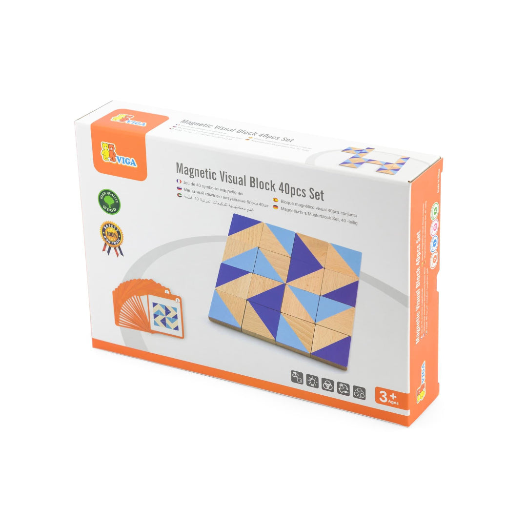 Viga - Magnetic Visual Block 40pcs Set