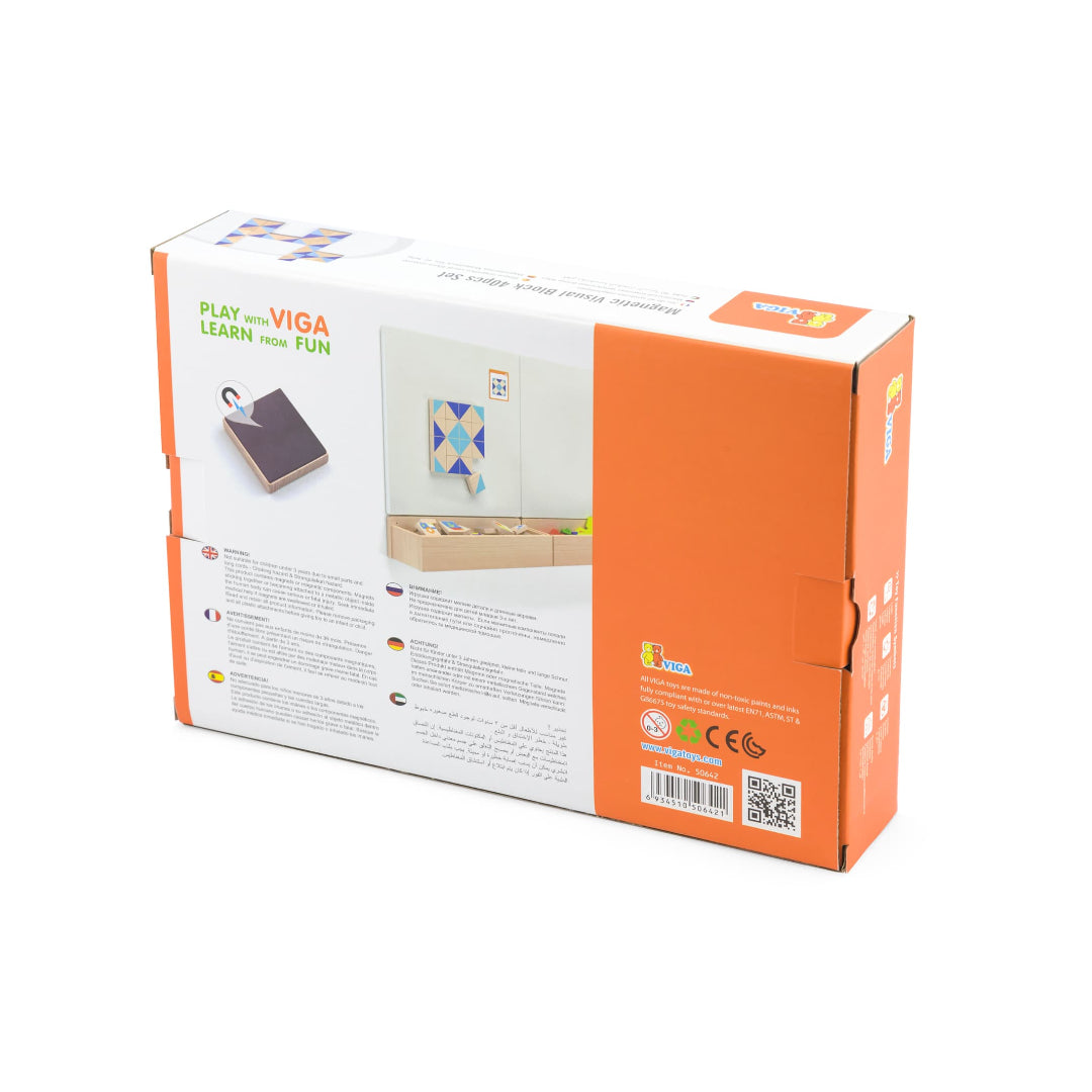 Viga - Magnetic Visual Block 40pcs Set