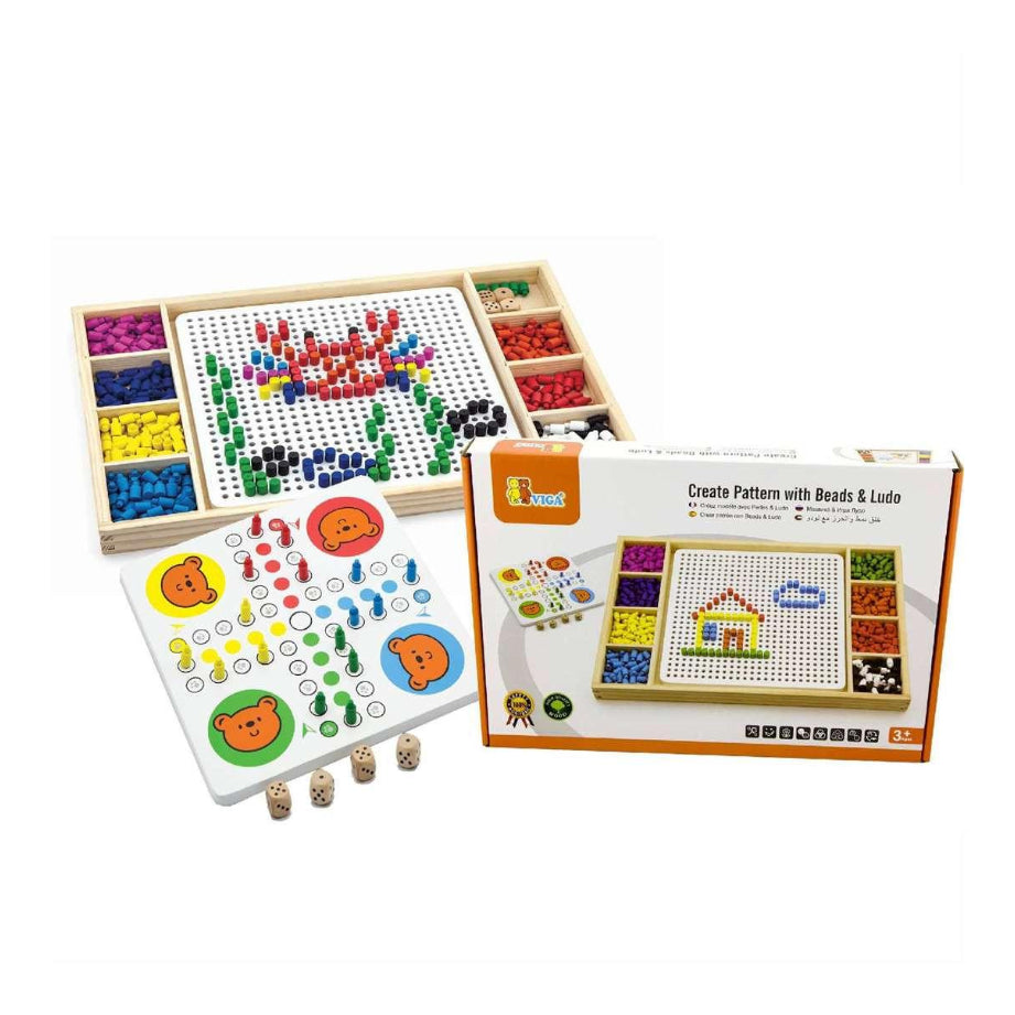 Create Pattern with Beads & Ludo