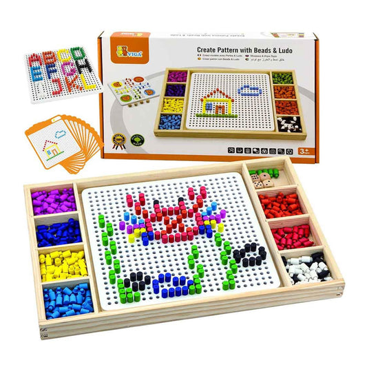 Create Pattern with Beads & Ludo