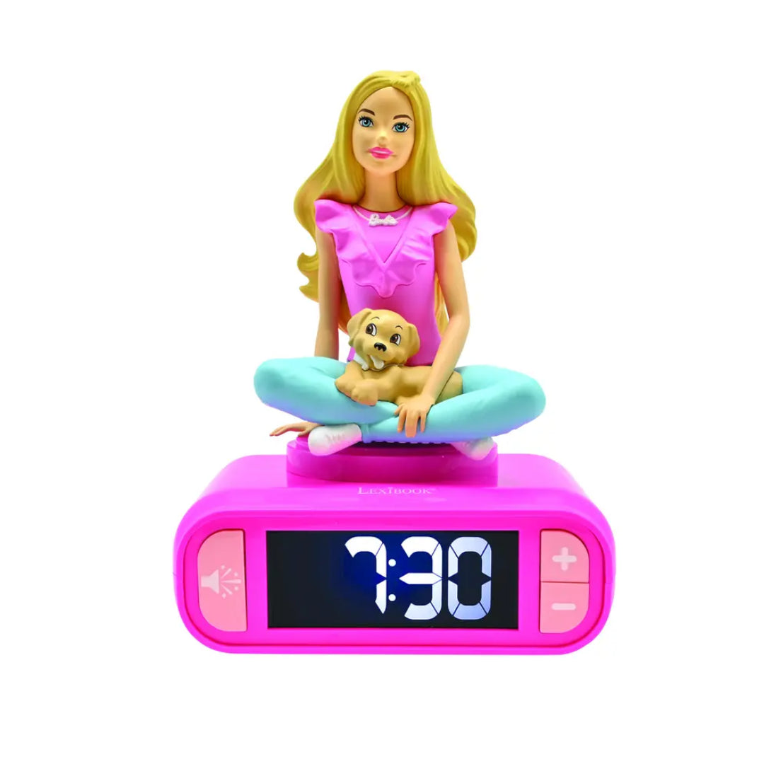 Barbie Digital3D Clock Clock Light Light and Sound Effect