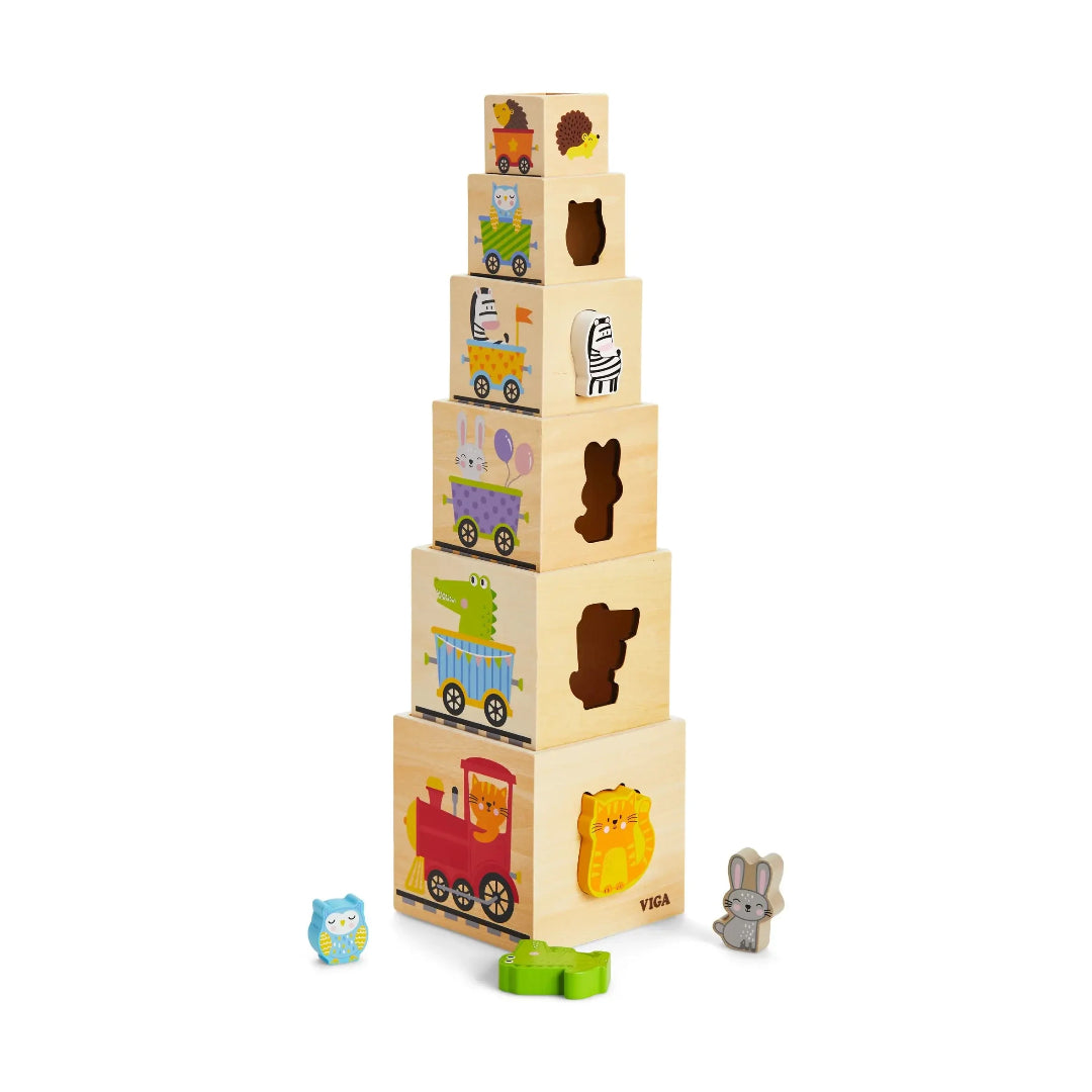 Viga Nesting and Stacking Blocks