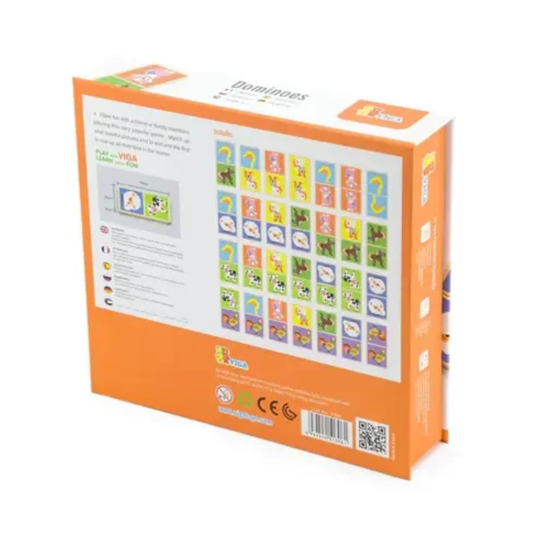 Farm Animal Wooden Dominoes