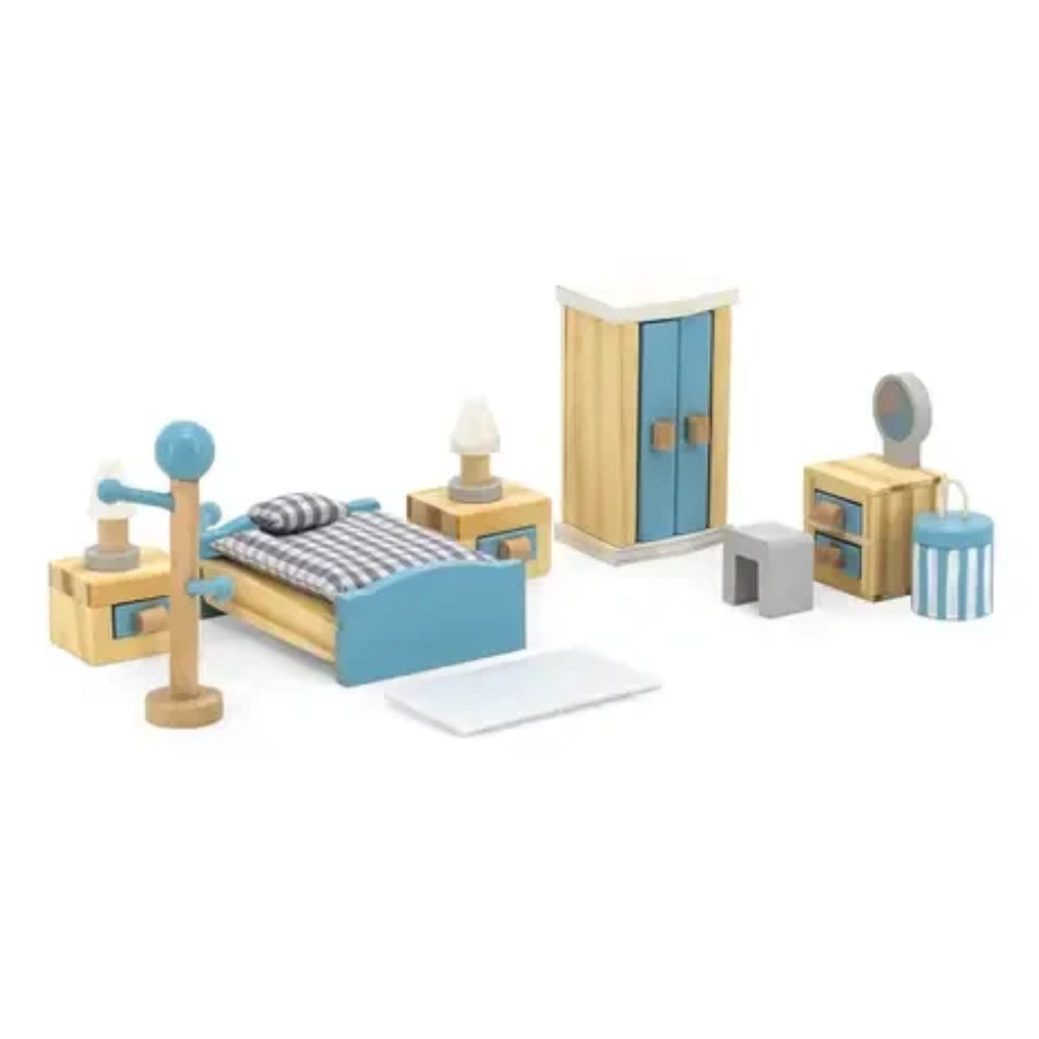 Viga Main Bedroom Dollhouse Furniture Playset