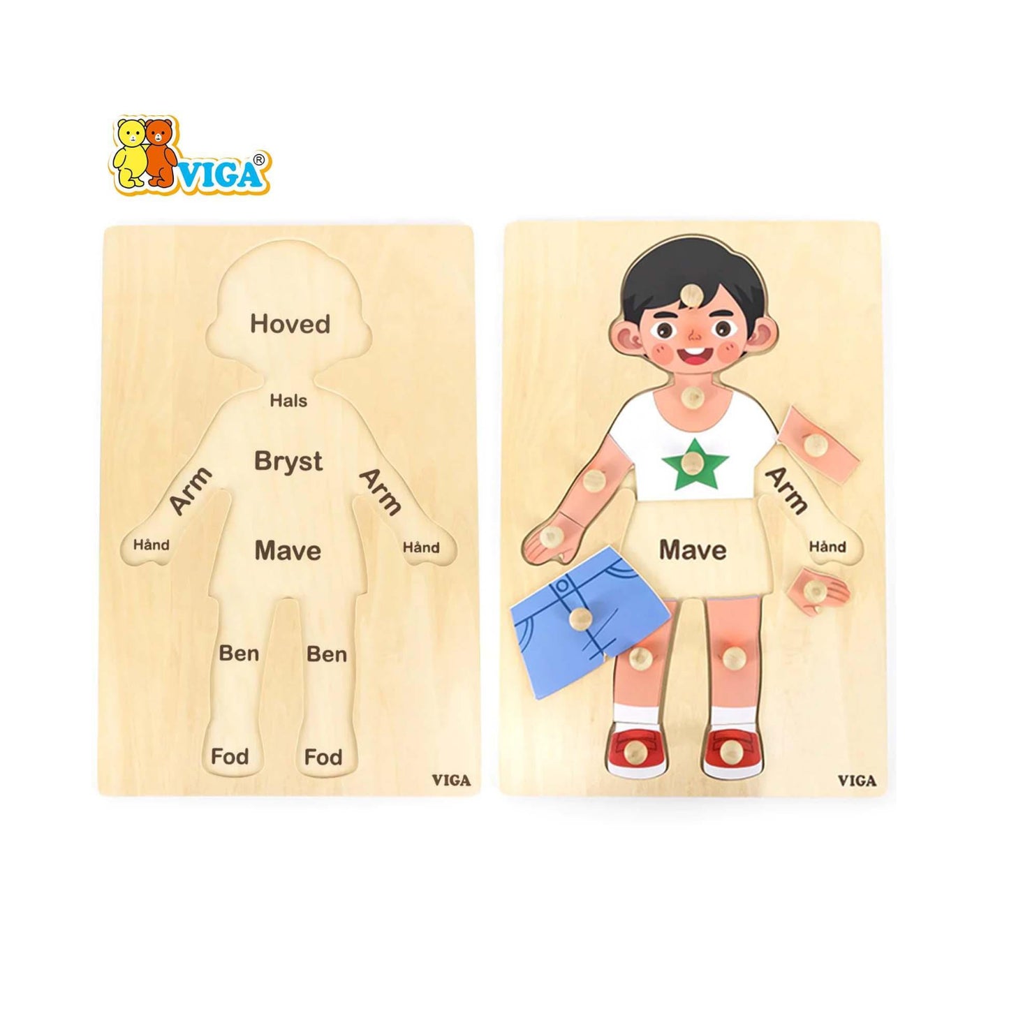 Body Parts Puzzle-Boy(12pcs)