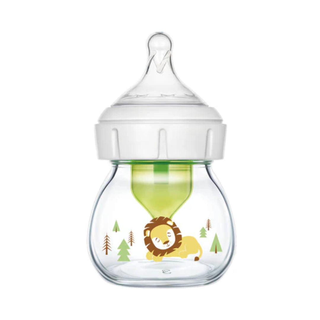 Dr Brown's 2 oz/60 mL Glass W-N Options+ Baby Bottle w/ Preemie Nipple