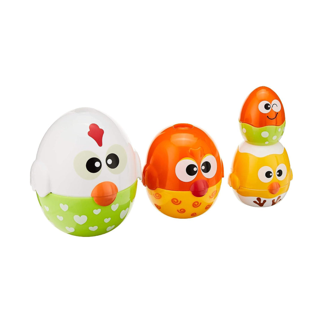 Little Learners Chicken & Egg Stacking Cup Toy
