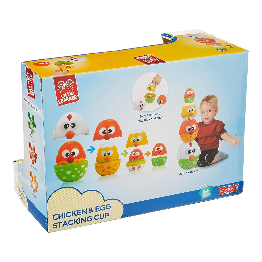 Little Learners Chicken & Egg Stacking Cup Toy