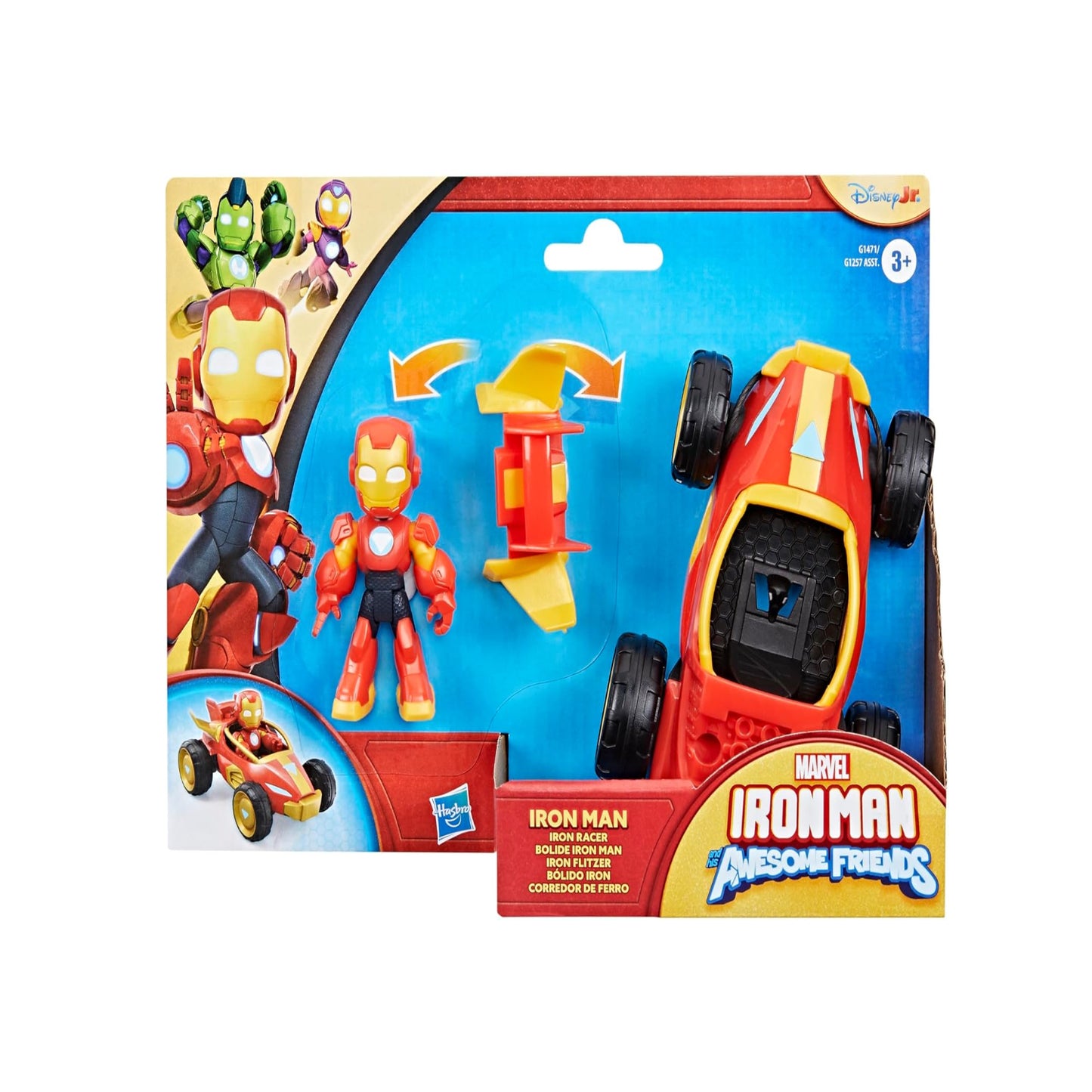 Marvel Iron Man and his Awesome Friends Iron Racer Set