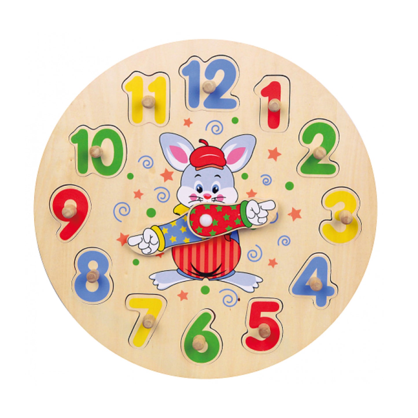 VIGA Wooden Clock Puzzle