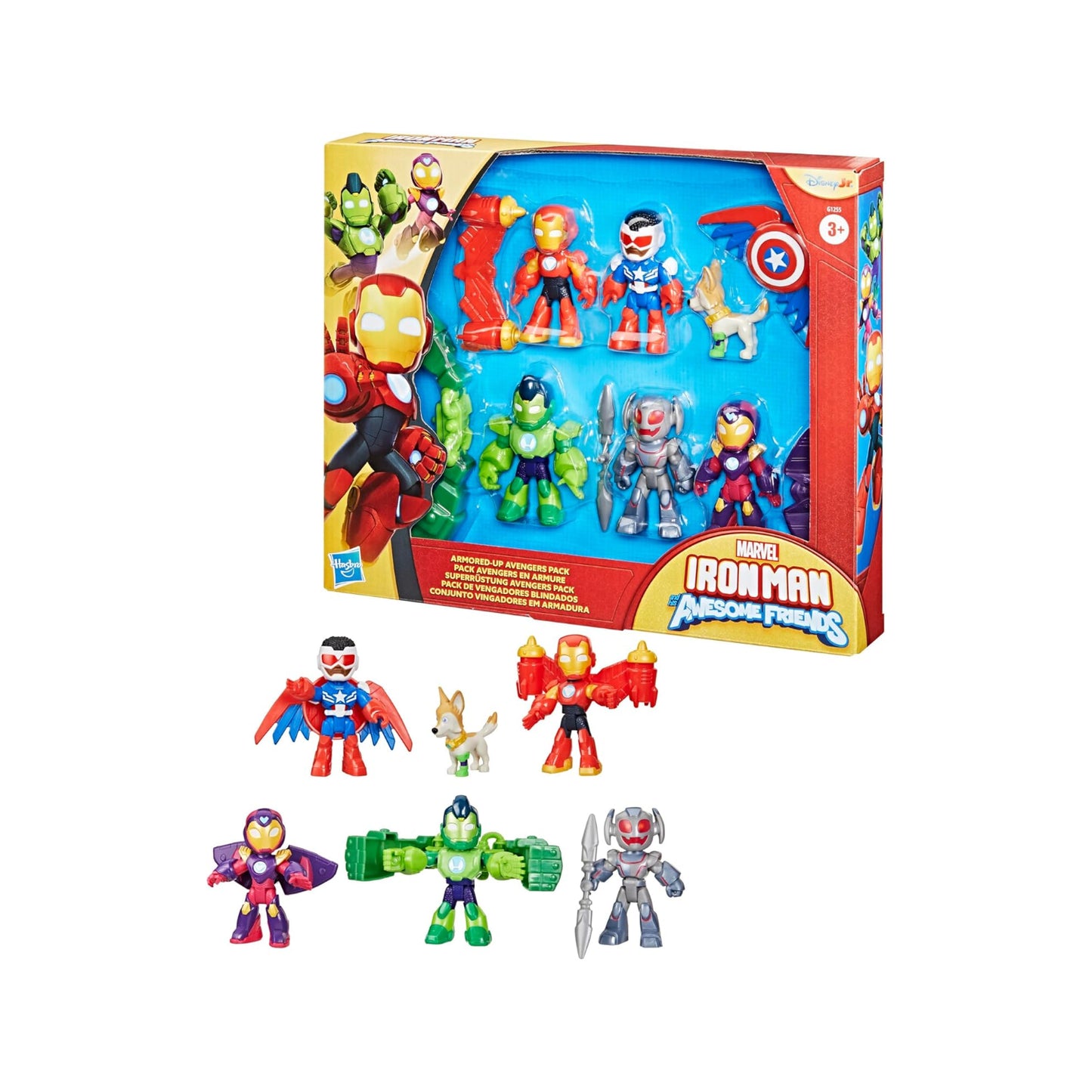Iron Man and His Awesome Friends Marvel Super Armor Avengers Pack Action Figure Set
