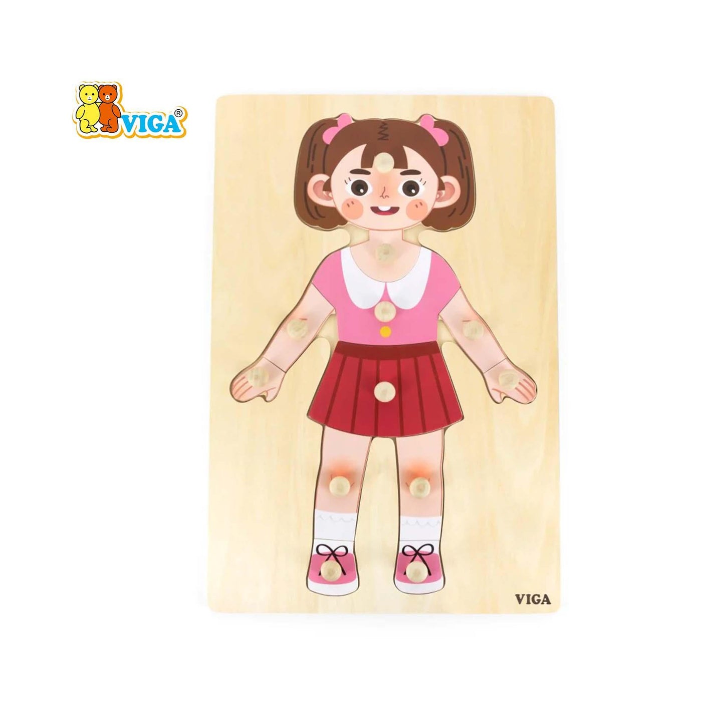 Body Parts Puzzle-Girl(12pcs)