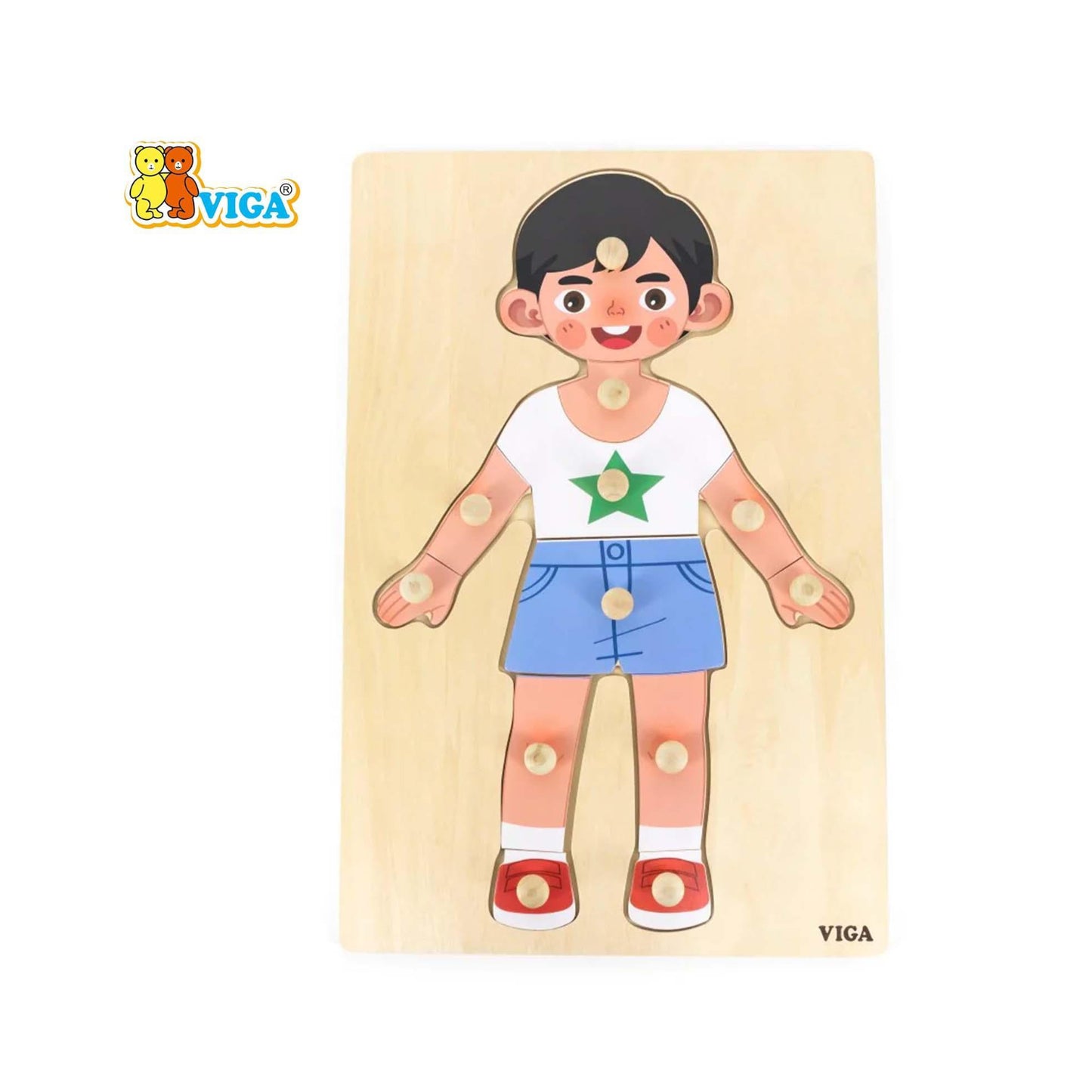 Body Parts Puzzle-Boy(12pcs)
