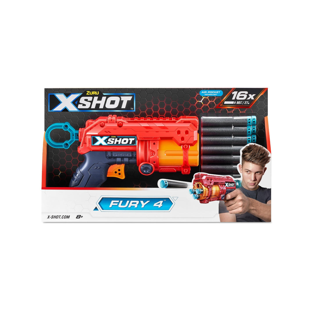 X-Shot Excel Fury-4, 16 Darts